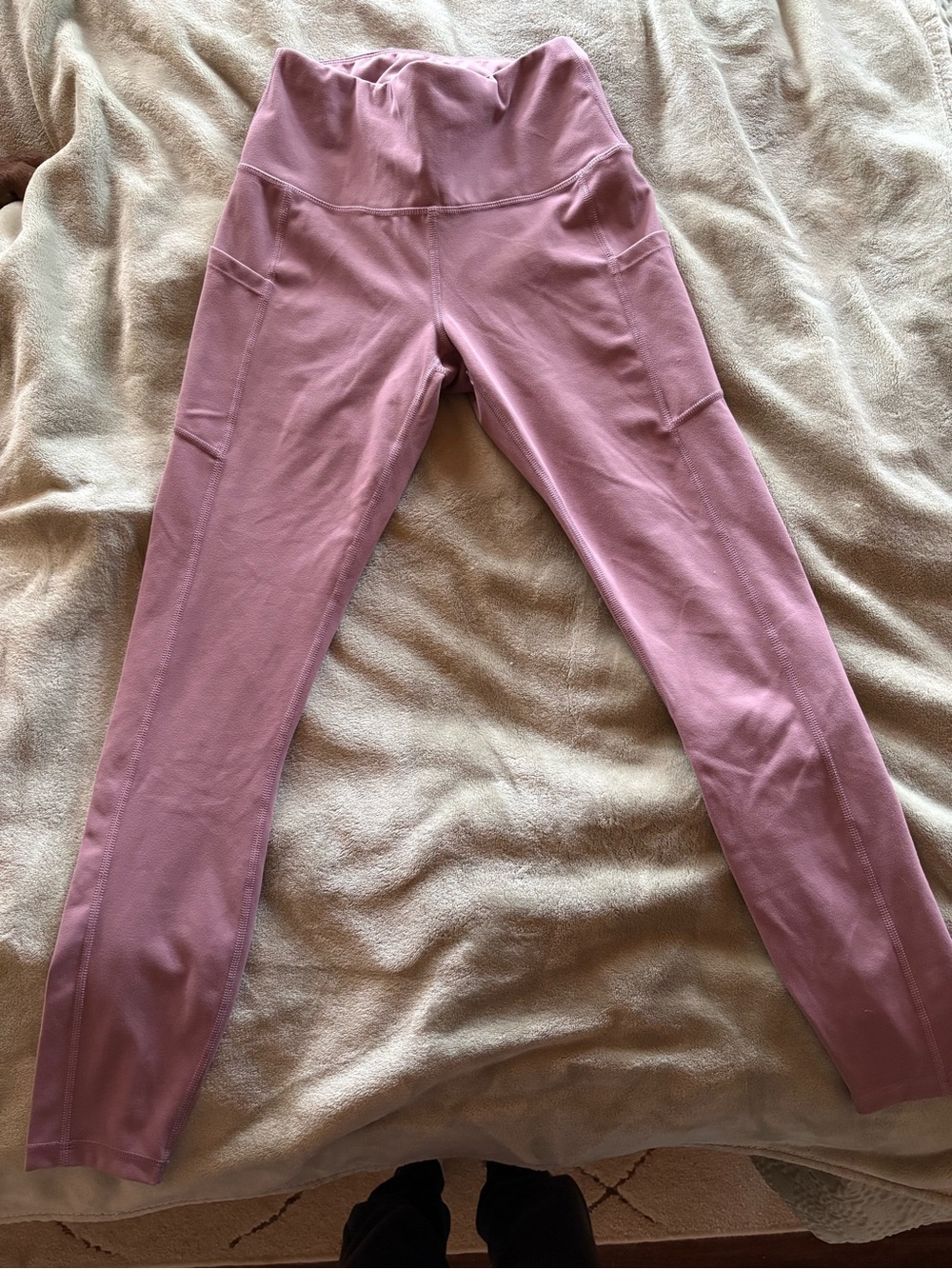 Mauve High-Waist Pocket Leggings
